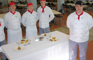 Staff Sergeant Alan Betteridge and his team of Army chefs