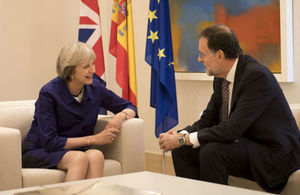 Prime Minister Theresa May meeting with Prime Minister Rajoy