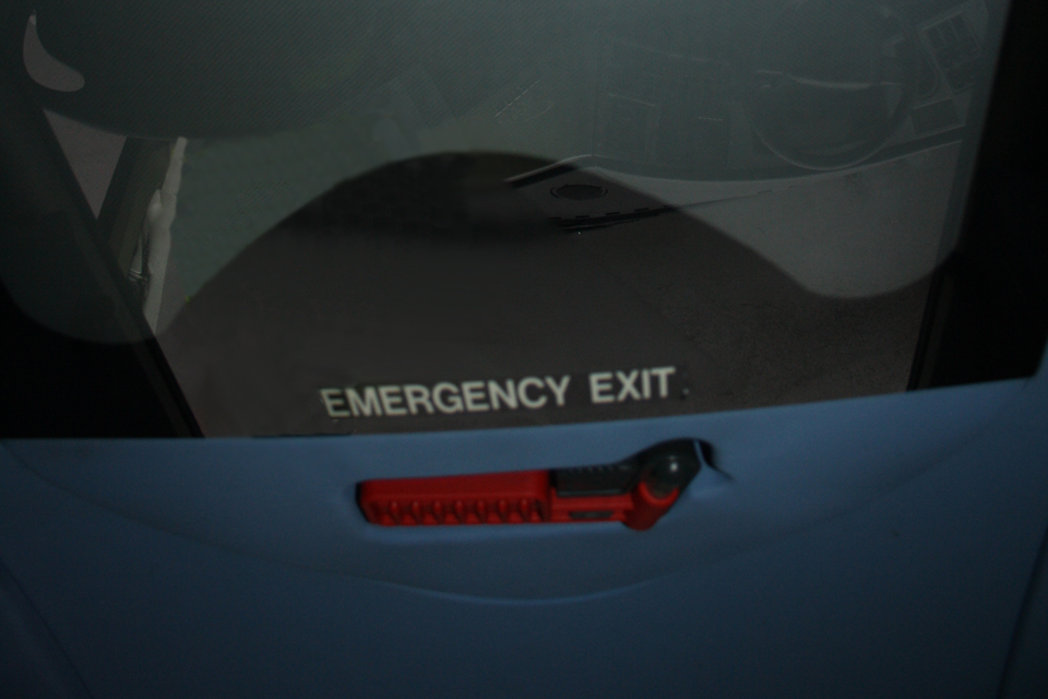Example of an emergency hatch.