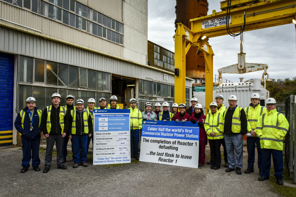 Halfway there – Sellafield's Calder Hall now 50% fuel free