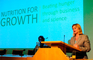 Photograph of Development Secretary Justine Greening