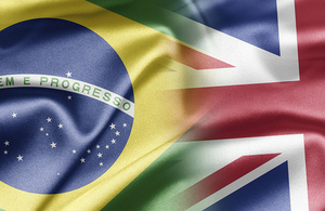 Brazil and UK flags merged