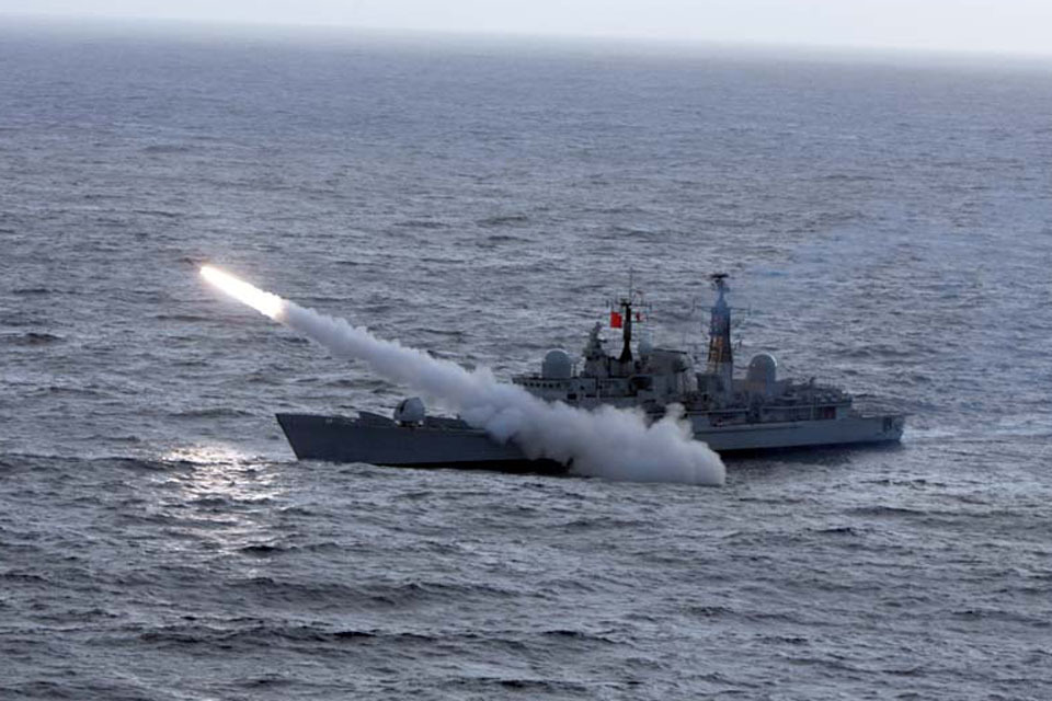HMS Edinburgh passes her missile test