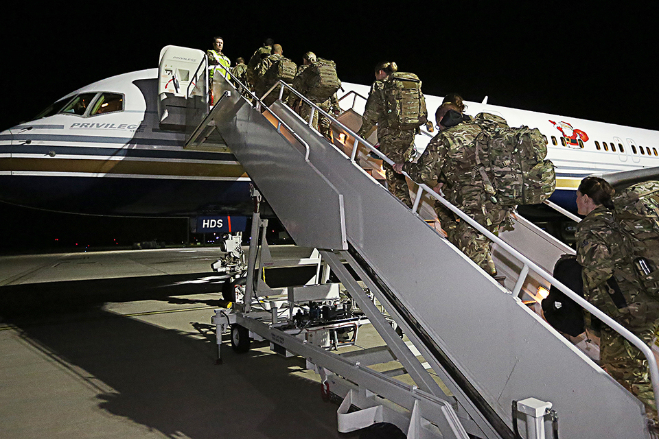 Reservists fly to Sierra Leone