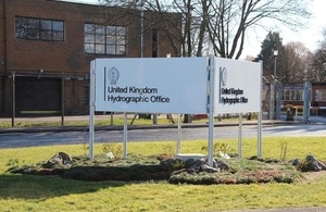 UKHO site entrance on Admiralty Way
