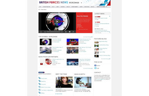 The British Forces News website
