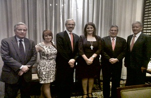 Visitors from the Falkland Islands met with members of the Honduran Congress.