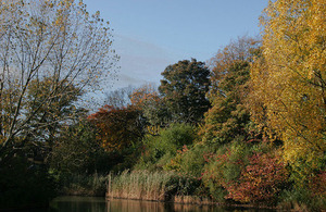 Trees changing to autumn colours in the popular Ward Jackson Park in Hartlepool