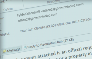Always check the sender's email address domain