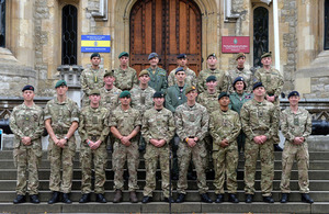 Some of the 117 military personnel who have been honoured with awards for gallantry and meritorious service [Picture: Corporal Steve Blake, Crown copyright]