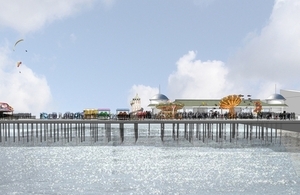 Artist's impression of new pier