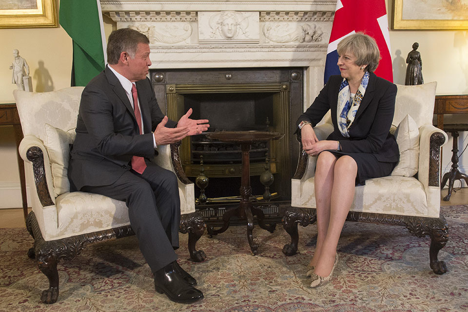 PM meeting with King Abdullah of Jordan: 1 March 2017