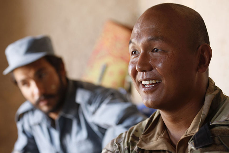 Gurkha sergeant builds strong relationships with Afghan Police