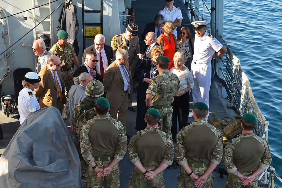 Royal Navy warship hosts NATO delegates in Qatar