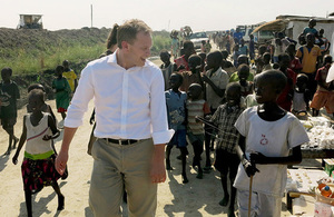 International Development Minister Grant Shapps visits Malakal, South Sudan. Picture: Iain McLellan/IOM