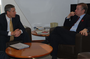 US Education Secretary Arne Duncan and Education Secretary Michael Gove