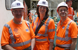 Crossrail tunnelling: Rail Minister Claire Perry MP visits tunnelling machine Ellie, October 2014
