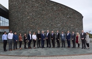 New apprentices pictured in front of Energus with David Peattie (NDA CEO) Rob Higgins (NDA Business Service Director), and Bill Taylor (NDA Lead Programme Manager)