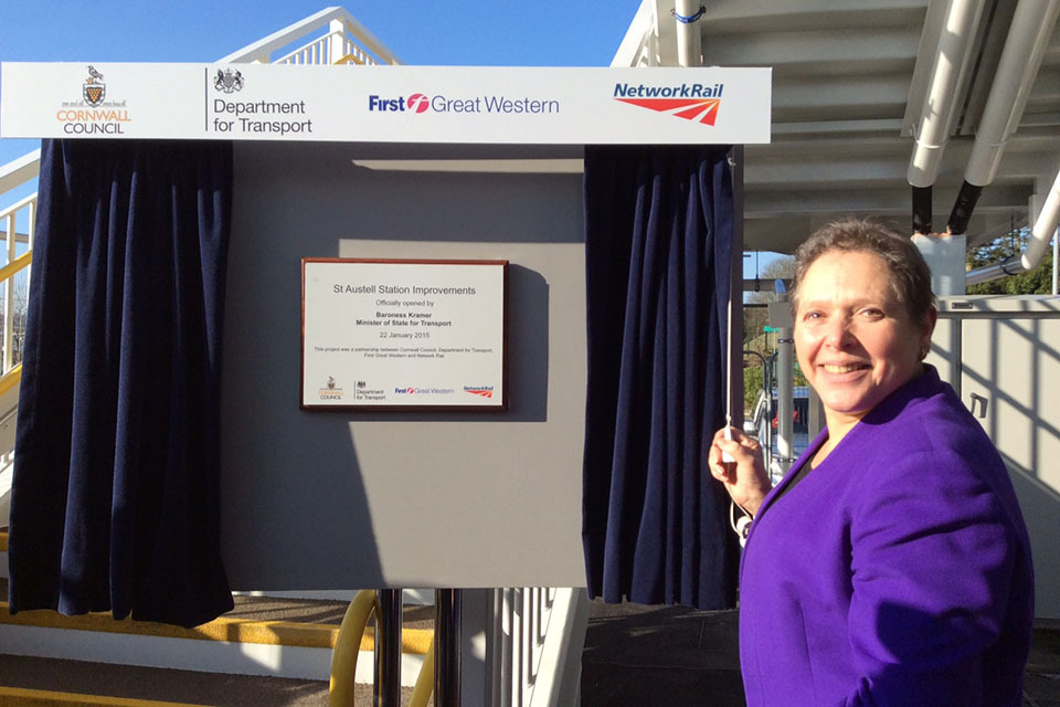 Baroness Kramer opens Access for All improvements in Cornwall