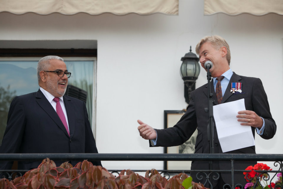  British Ambassador to Morocco, Clive Alderton, and Morocco's Head of Government, Abdelilah Benkirane