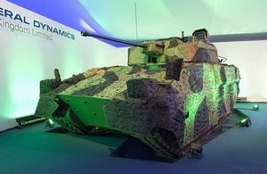 A prototype of the new Scout specialist vehicle [Picture: Andrew Linnett, Crown copyright]