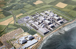 Hinkley nuclear power station computer graphic