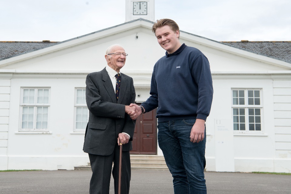 100 year old retired scientist makes an emotional return to Porton Down