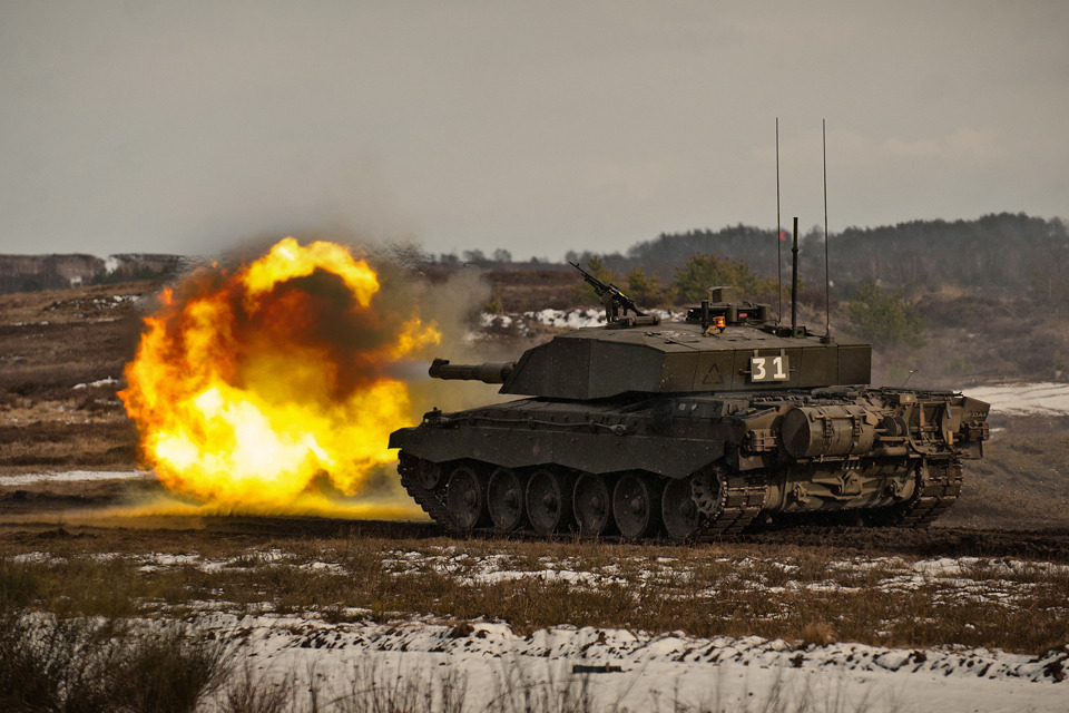 Queen's Royal Hussars on Hohne Ranges