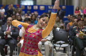 The Launch of the Armed Forces Hindu network was marked at the Ministry of Defence Main Building with a Diwali celebration and dancing in the Memorial Court Yard [Picture: Sergeant Pete Mobbs RAF, Crown copyright]