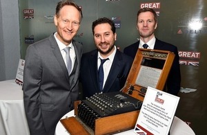 From left: Consul General Chris O’Connor, producer Teddy Schwarzman and British Deputy Ambassador to the US Patrick Davies