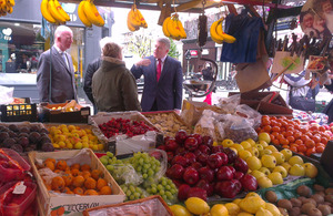 Mark Prisk at the launch of Love Your Local Market 2013