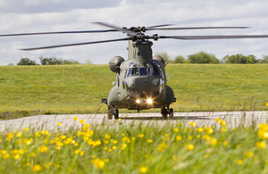 An RAF Mark 6 Chinook helicopter at RAF Odiham [Picture: Crown copyright]