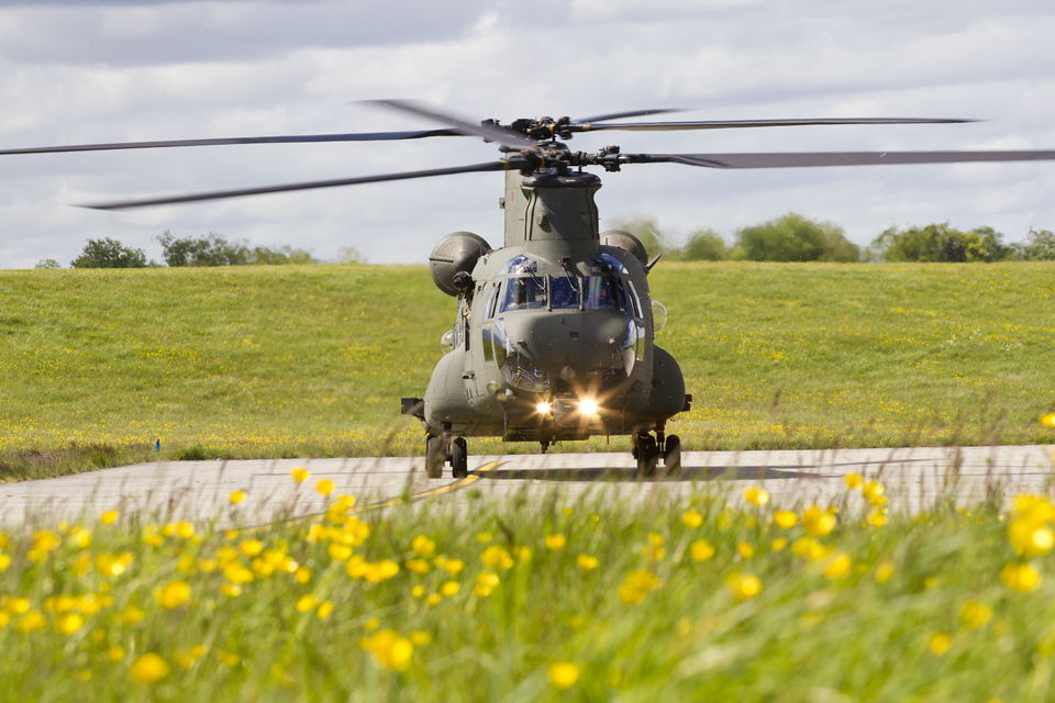 RAF flying high in new Chinook helicopters