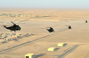 Sea King Mk4 helicopters