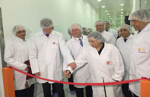 British Ambassador in Cairo and Egypt's Minister of Finance open the new GSK line