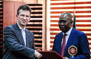 The Federal Republic of Nigeria and the United Kingdom today signed an agreement providing for the transfer of prisoners between the two States.