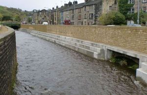 Todmorden flood alleviation scheme in Yorkshire