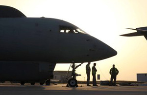 Sentinel R1 aircraft at RAF Waddington