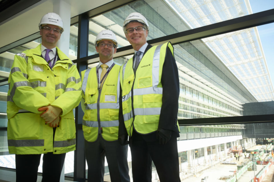 Lord Deighton marks major milestone of work on Heathrow’s new Terminal 2