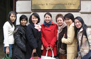 Officers from Thailand’s National Office for Empowerment of Persons with Disabilities (NEP) visiting the UK