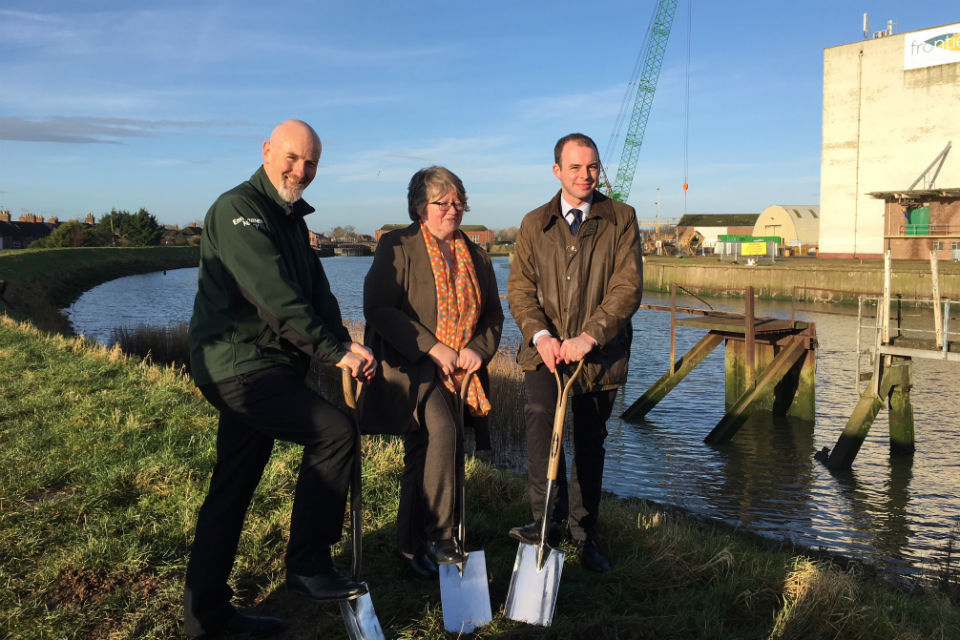 Boston Barrier tidal flood defence construction begins
