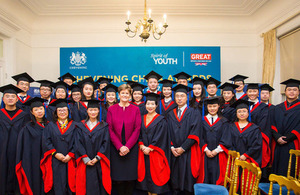 Dame Barbara Woodward, Her Majesty’s Ambassador to the People’s Republic of China with the Chevening China Class of 2016/17.