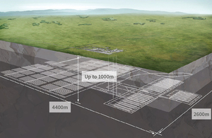 Geological disposal facility underground layout