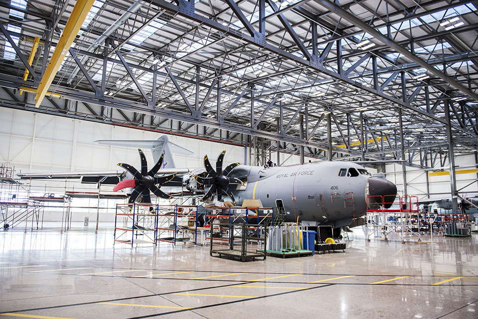 Huge new Atlas aircraft hangar opened by Defence Minister