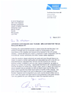 Letter from the Secretary of State for Energy and Climate Change to Dr ...