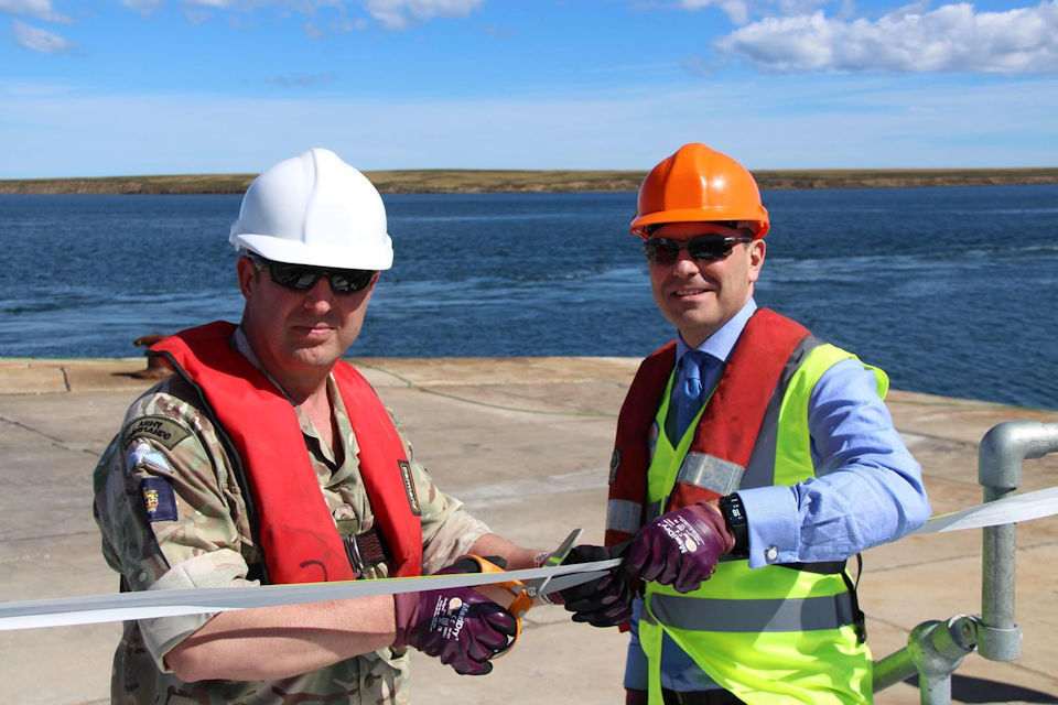 Improvements to Mare Harbour jetty in Falklands complete