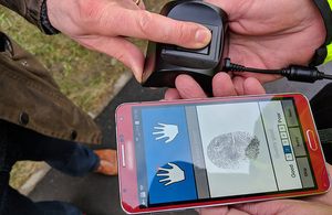 Read Police trial new Home Office mobile fingerprint technology article