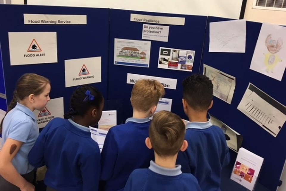 Pupils help their schools prepare for flooding