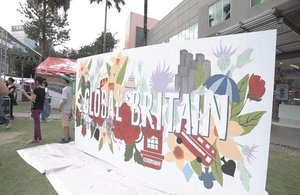 Global Britain Mural at the Great British Festival 2017