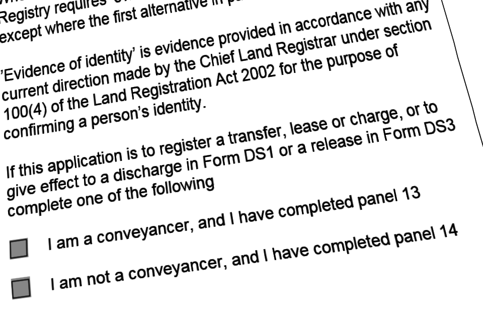 Identity requirements for property transactions
